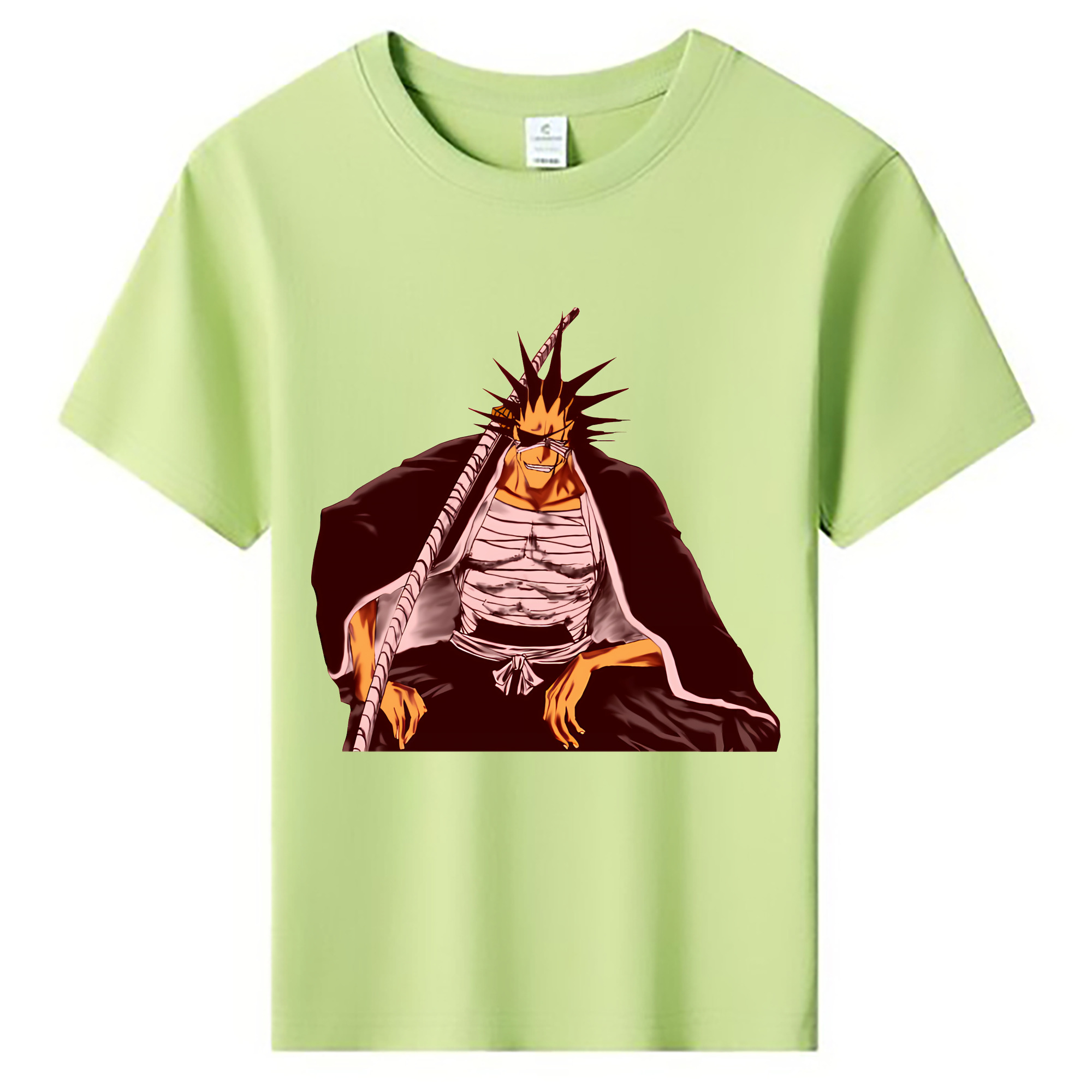 （画像用） ブリーチ ざらき けんぱち BLEACH Zaraki Kenpachi 綿100％キッズTシャツ（フロントプリント）